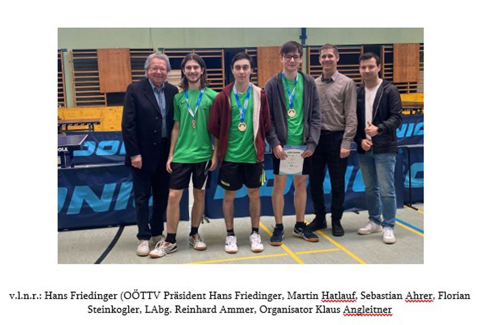 HTL Wels ist zweifacher Vizelandesmeister im Tischtennis