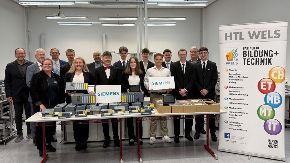 Siemens unterstützt die HTL Wels mit moderner Automatisierungstechnik